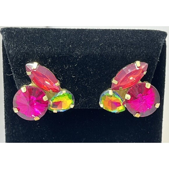 Bailey Mixed Post Earrings Magenta Womens Multicolor One Size Bunny Rabbit - Picture 1 of 8